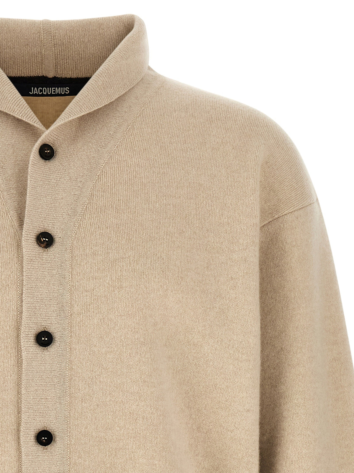 JACQUEMUS Le Cardigan Pelota Cardigan Beige, view 3