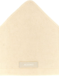 JACQUEMUS Le Chale Gros Grain Bandana White