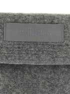 JACQUEMUS Le Chale Gros Grain Bandana Grey, view 2