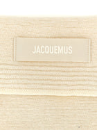 JACQUEMUS Le Chale Gros Grain Bandana White, view 2