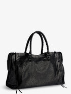 Balenciaga Men's Le City Bag Leather Handbag Black