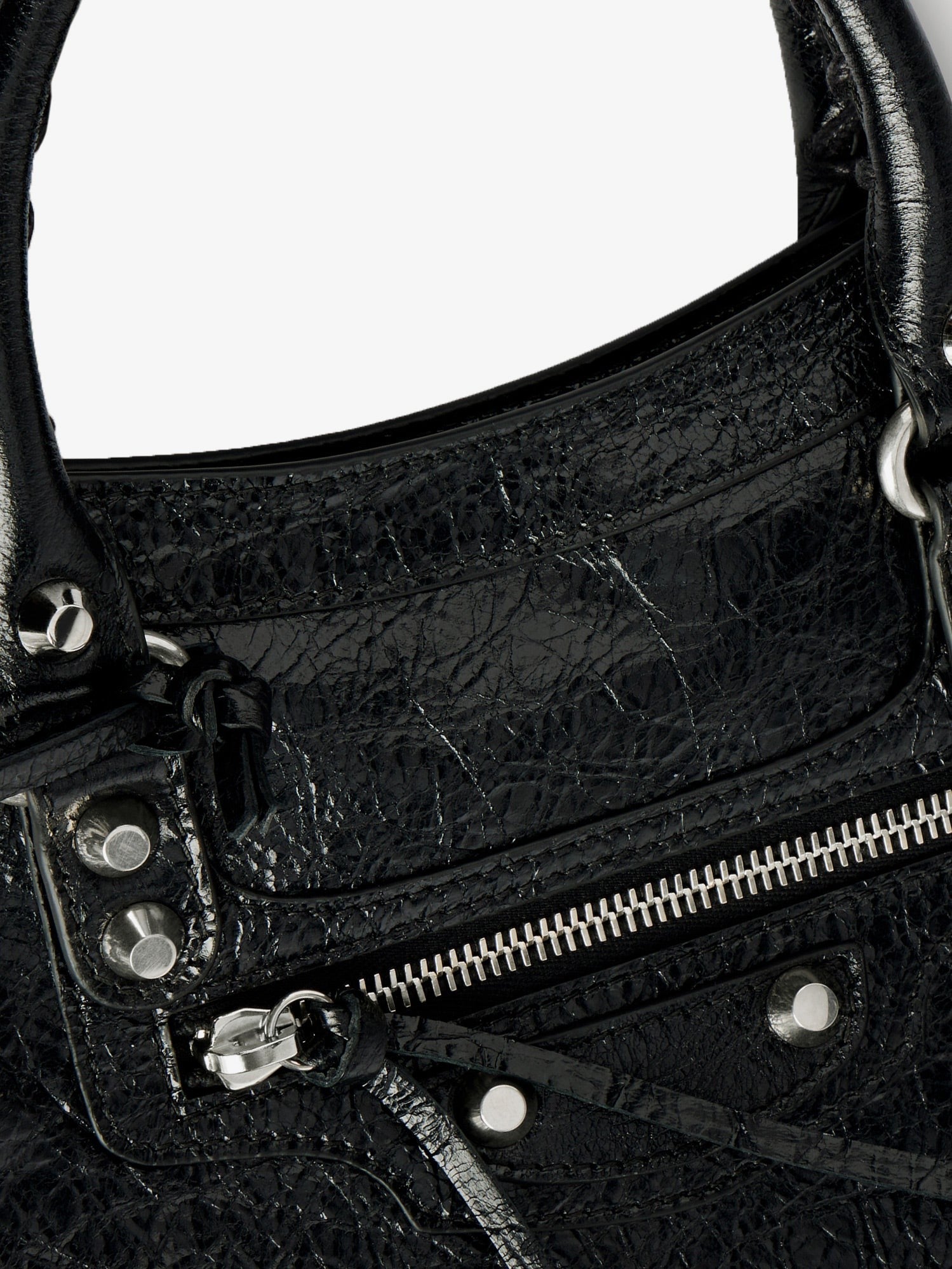 Balenciaga Women's Le City Bag Leather Shoulder Bag Black