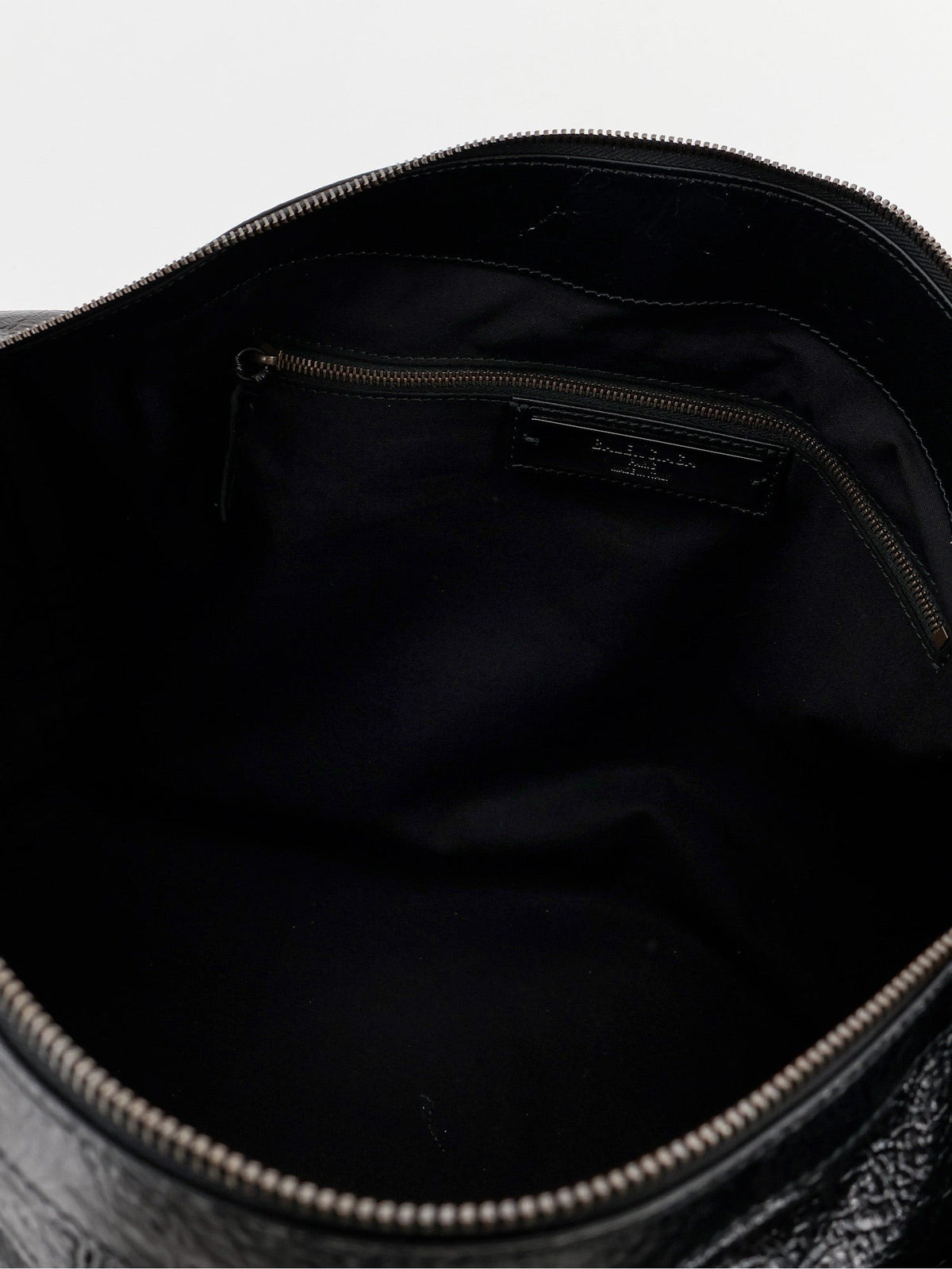 Balenciaga Men's Le City Boston Leather Handbag Black