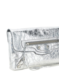Balenciaga Le City Clutch Silver