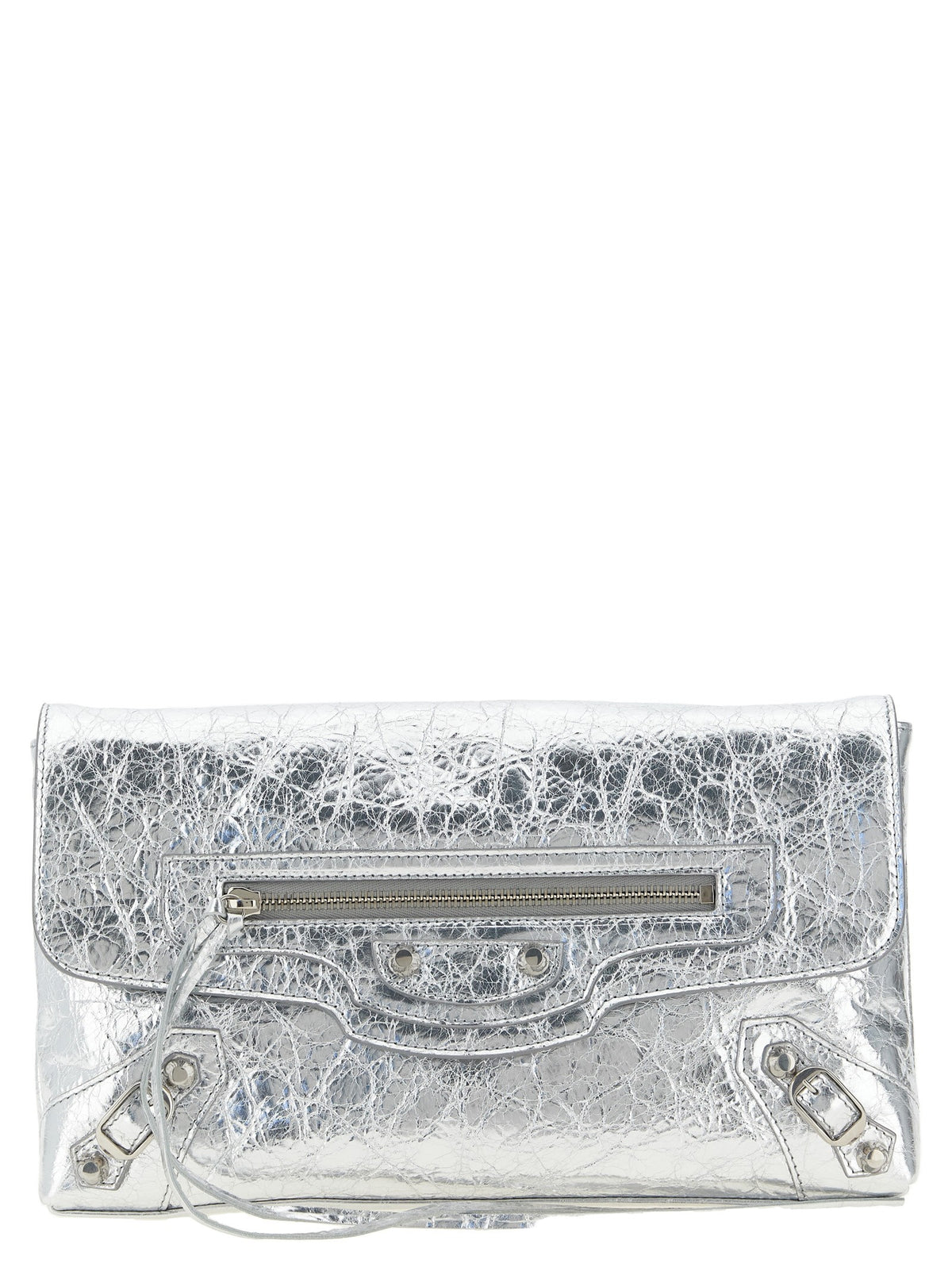 Balenciaga Le City Clutch Silver