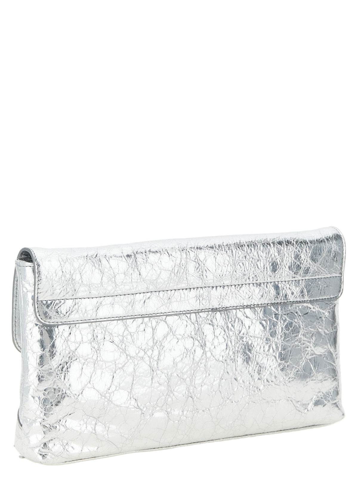 Balenciaga Le City Clutch Silver