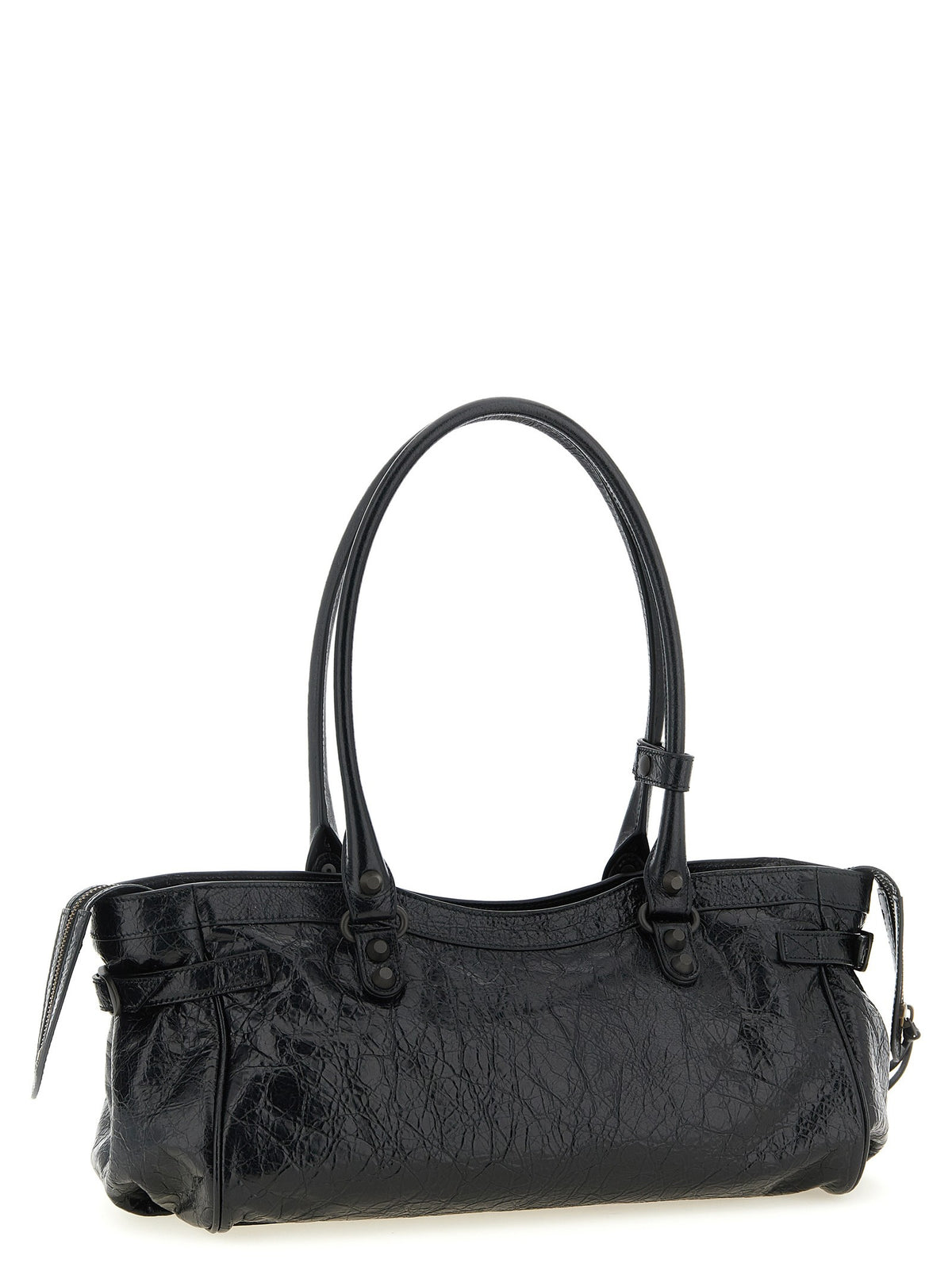 Balenciaga Le City East West Shoulder Bag Black