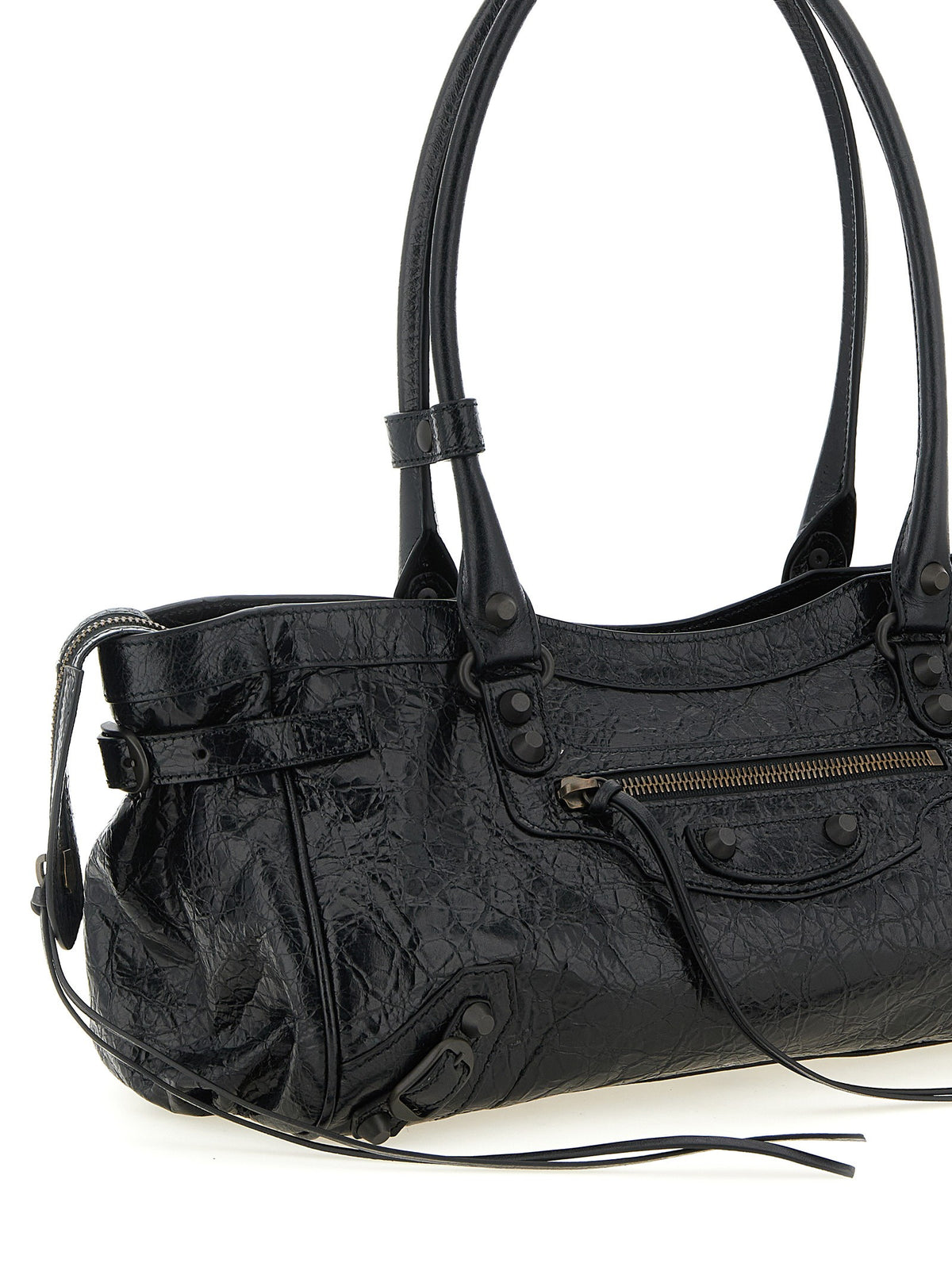 Balenciaga Le City East West Shoulder Bag Black