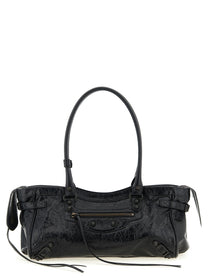 Balenciaga Le City East West Shoulder Bag Black