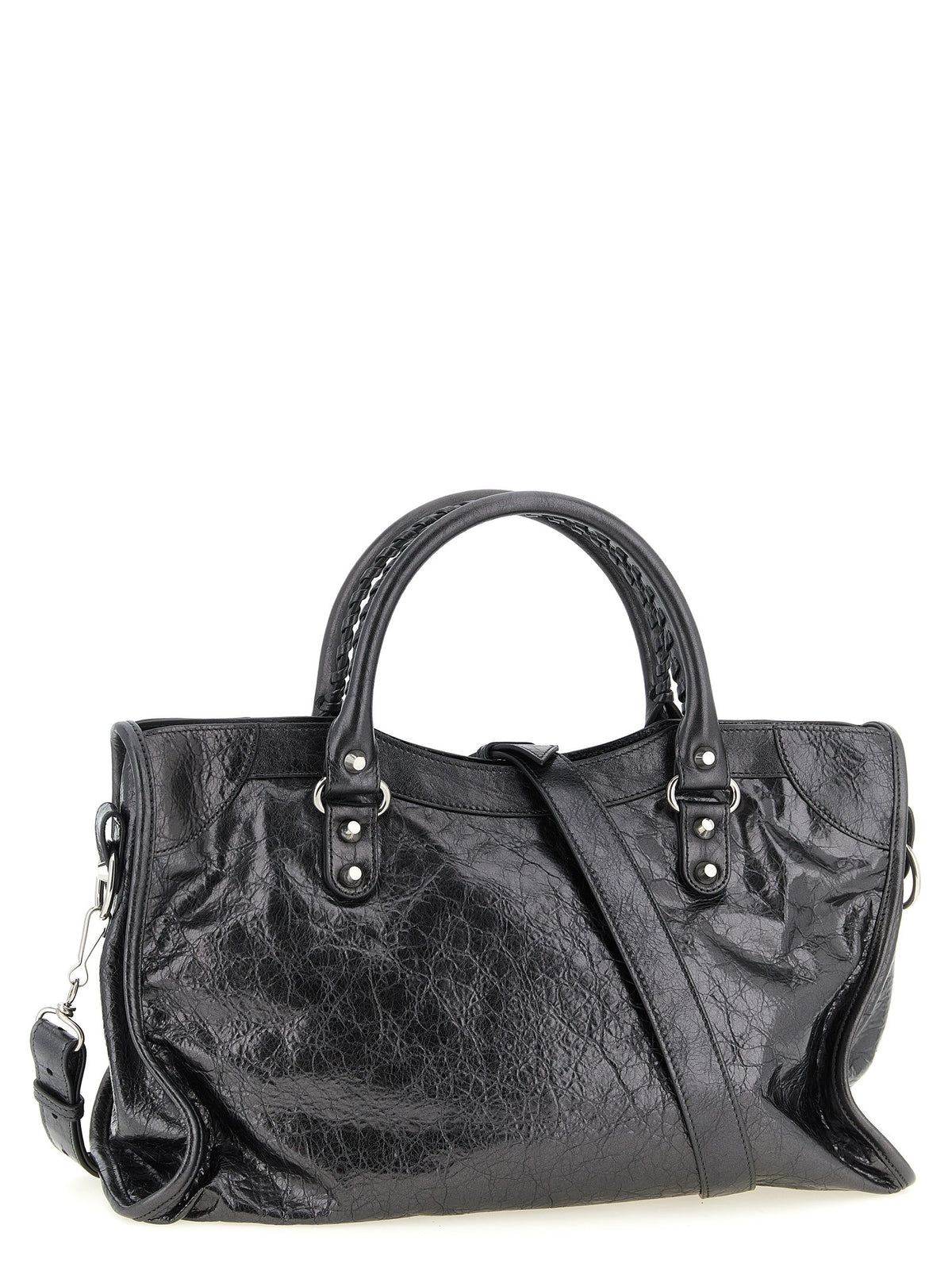 Balenciaga Le City Handbag Silver