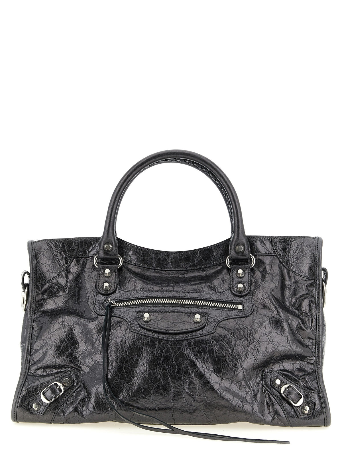 Balenciaga Le City Handbag Silver