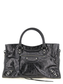 Balenciaga Le City Handbag Silver