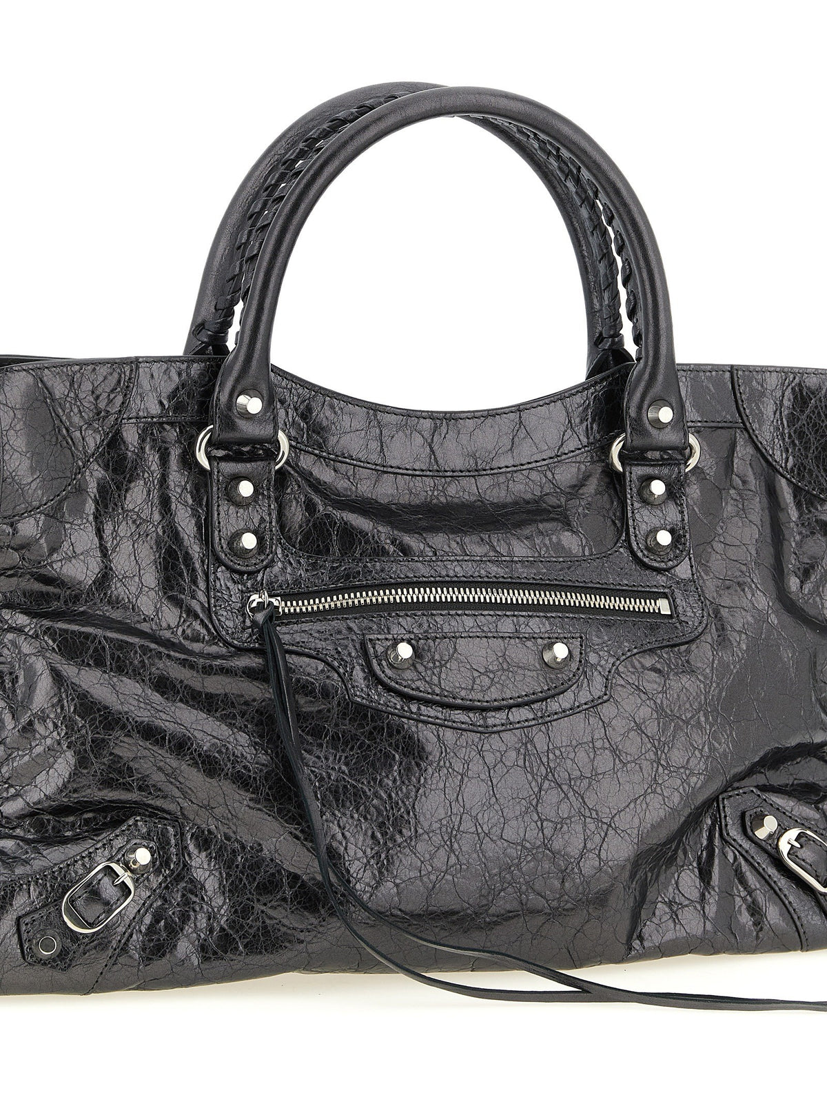 Balenciaga Le City Handbag Silver