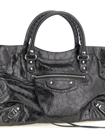 Balenciaga Le City Handbag Silver