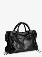 Balenciaga Women's Le City Leather Crossbody Bag Black, view 2