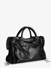 Balenciaga Women's Le City Leather Crossbody Bag Black, view 2