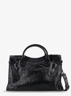 Balenciaga Women's Le City Medium Leather Handbag Black, view 2