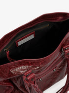 Balenciaga Women's Le City Medium Leather Handbag Red