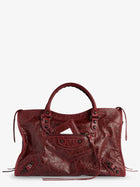 Balenciaga Women's Le City Medium Leather Handbag Red