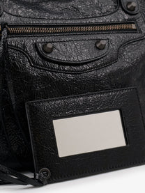 Balenciaga Women's Le City Medium Leather Handbag Black, view 5