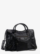 Balenciaga Women's Le City Medium Leather Handbag Black, view 3