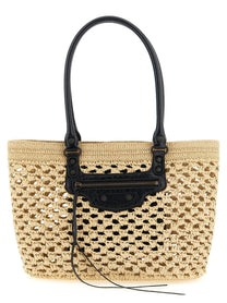 Balenciaga Le City Medium Shoulder Bag Beige