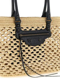 Balenciaga Le City Medium Shoulder Bag Beige