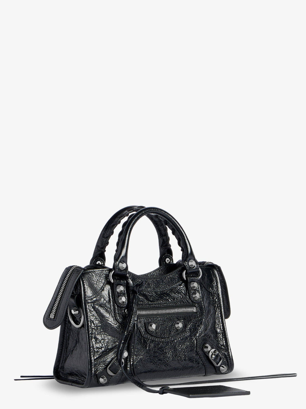 Balenciaga Women's Le City Mini Arena Leather Handbag Black