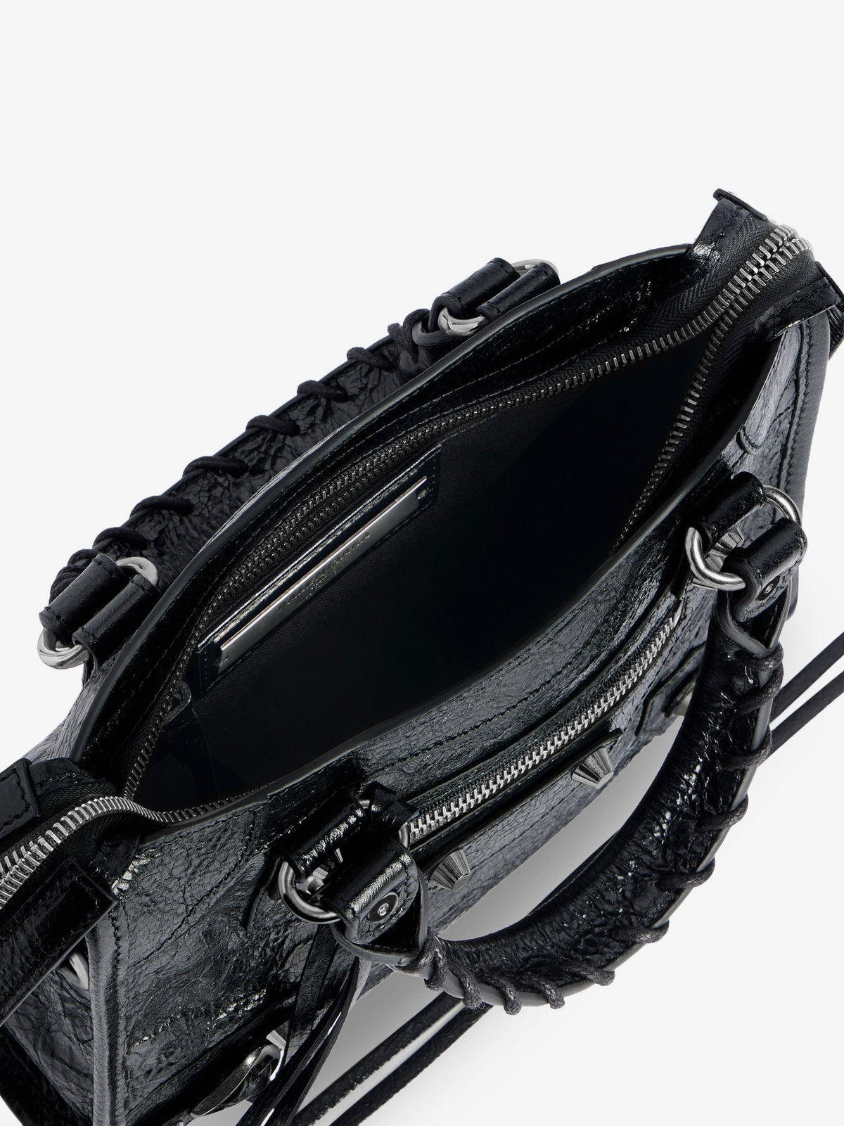 Balenciaga Women's Le City Mini Arena Leather Handbag Black