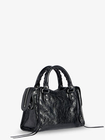 Balenciaga Women's Le City Mini Arena Leather Handbag Black