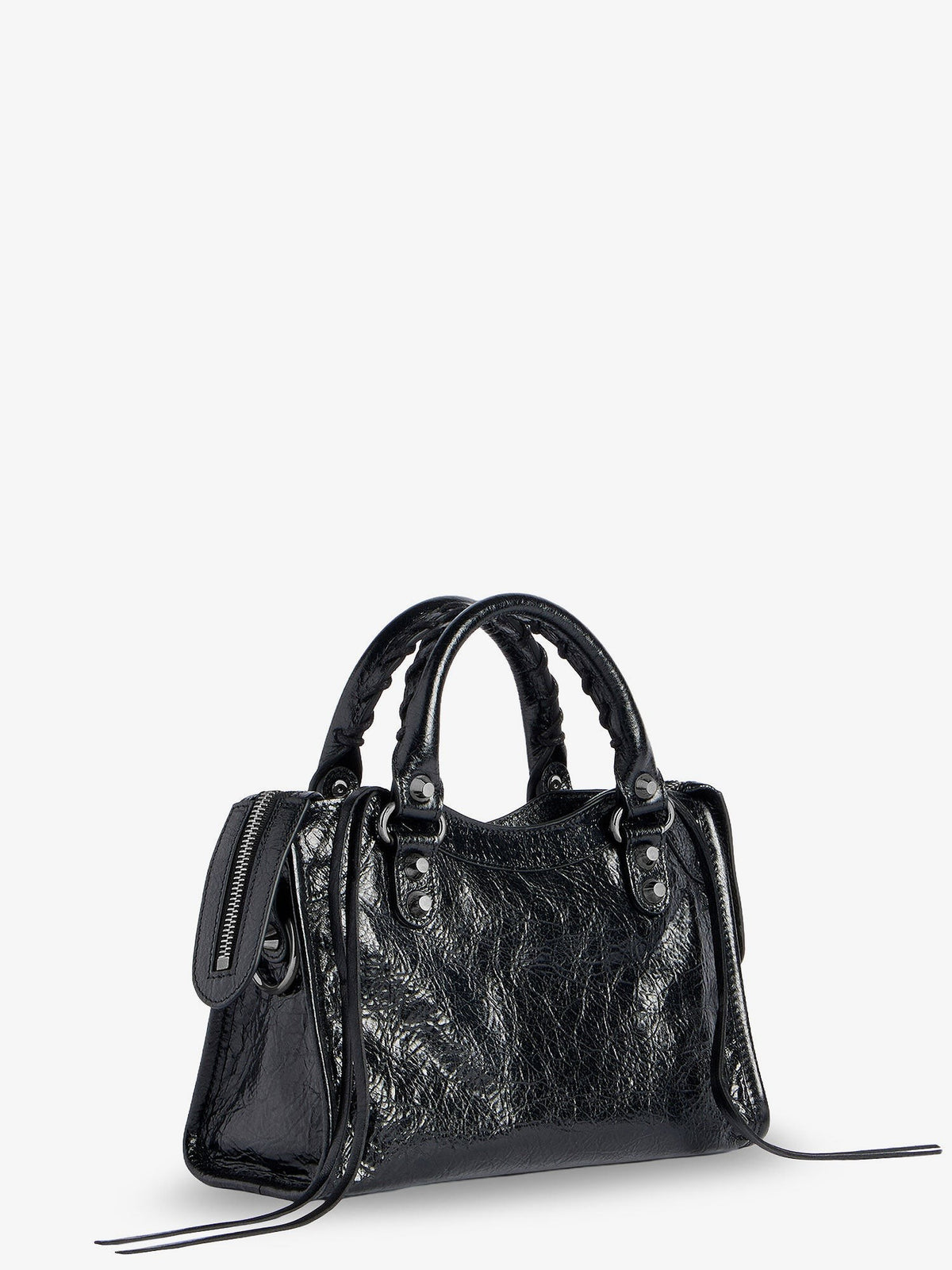 Balenciaga Women's Le City Mini Arena Leather Handbag Black