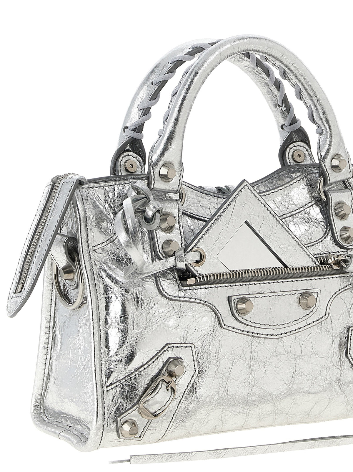 Balenciaga Le City Mini Handbag Silver