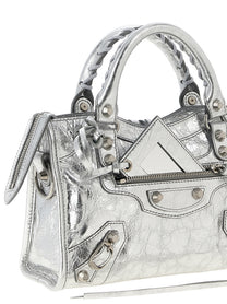 Balenciaga Le City Mini Handbag Silver