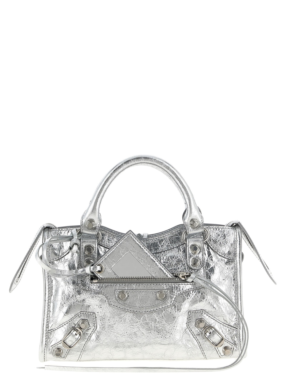 Balenciaga Le City Mini Handbag Silver