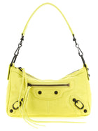 Balenciaga Le City Moto Mini Shoulder Bag Yellow