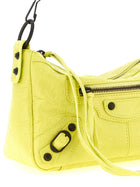Balenciaga Le City Moto Mini Shoulder Bag Yellow, view 3
