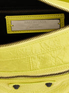 Balenciaga Le City Moto Mini Shoulder Bag Yellow, view 4