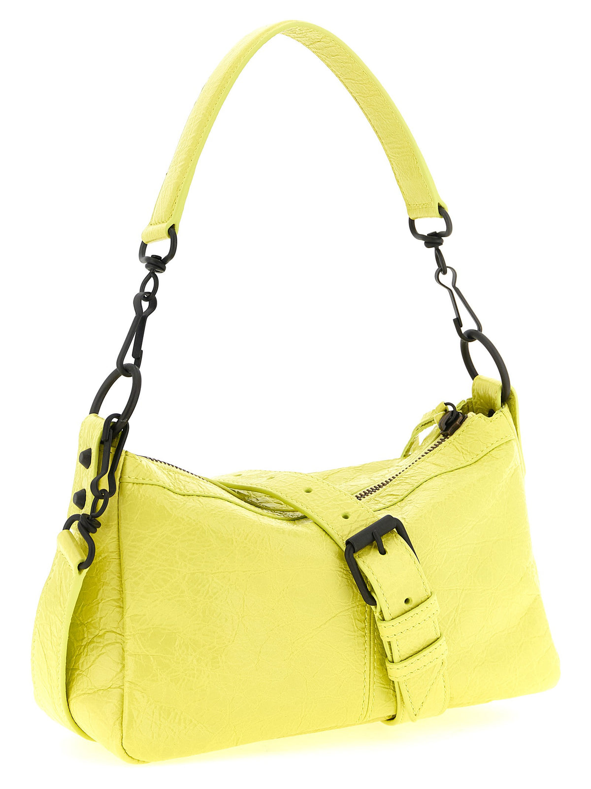 Balenciaga Le City Moto Mini Shoulder Bag Yellow, view 2