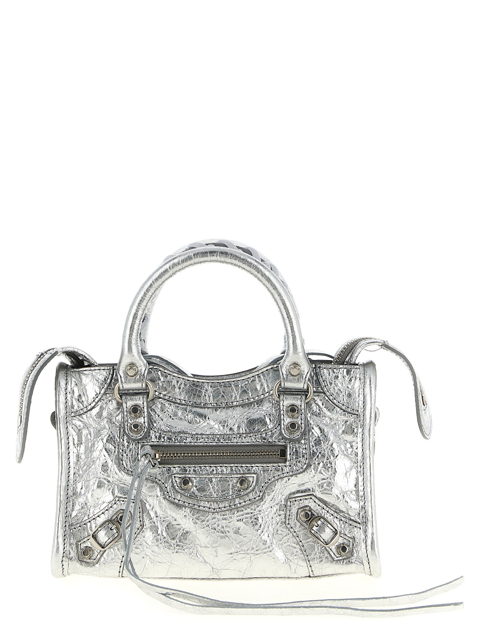 Balenciaga Le City Nano Handbag Silver