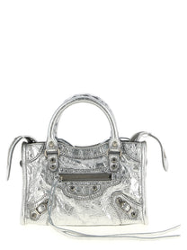 Balenciaga Le City Nano Handbag Silver