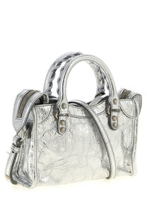 Balenciaga Le City Nano Handbag Silver