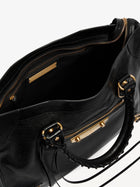 Balenciaga Women's Le City Uptown Leather Handbag Black, view 4