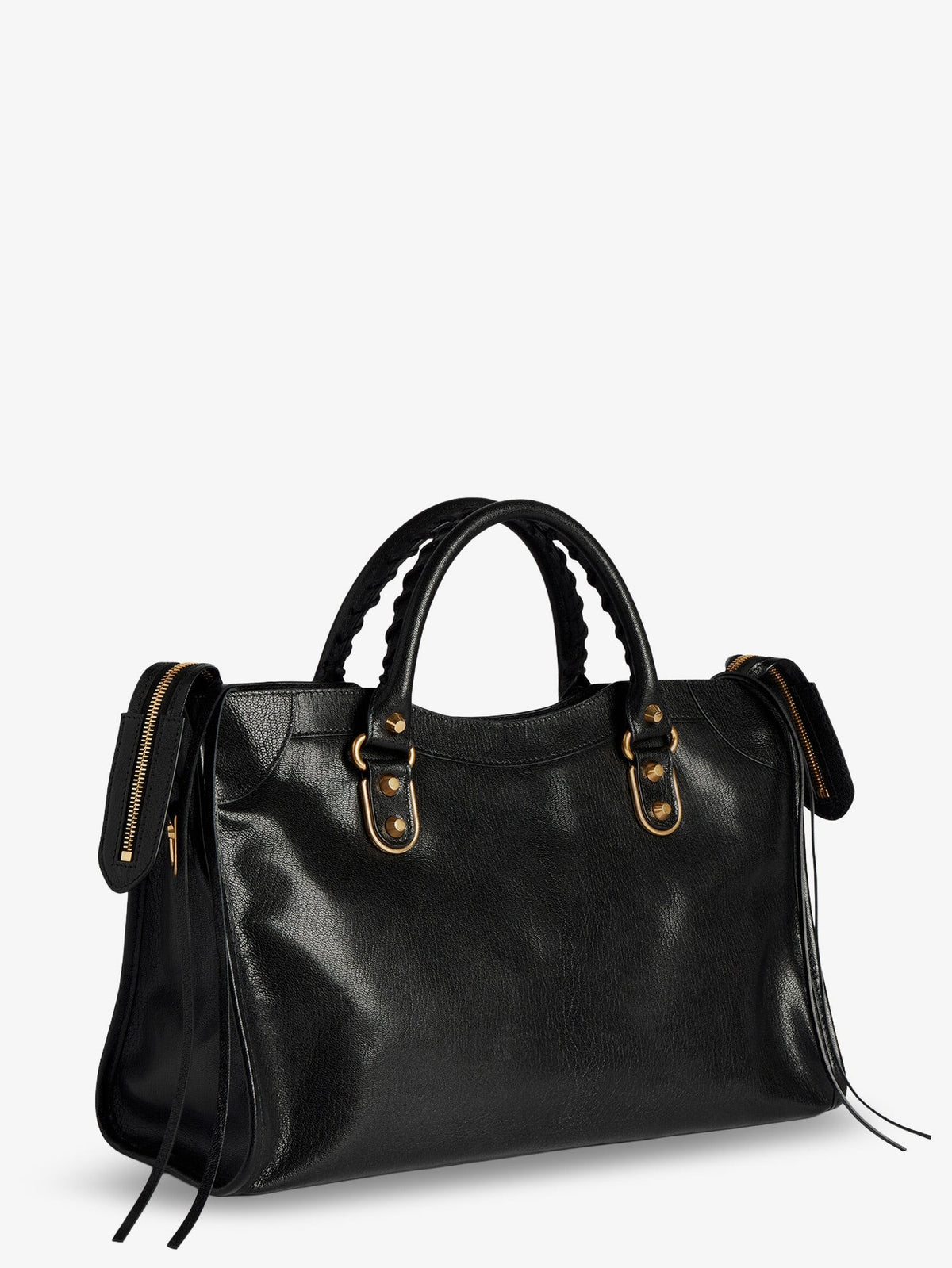 Balenciaga Women's Le City Uptown Leather Handbag Black, view 2