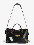 Balenciaga Women's Le City Uptown Leather Handbag Black, view 5