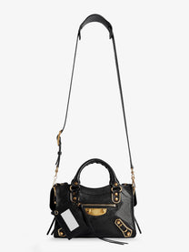 Balenciaga Women's Le City Uptown Mini Leather Handbag Black