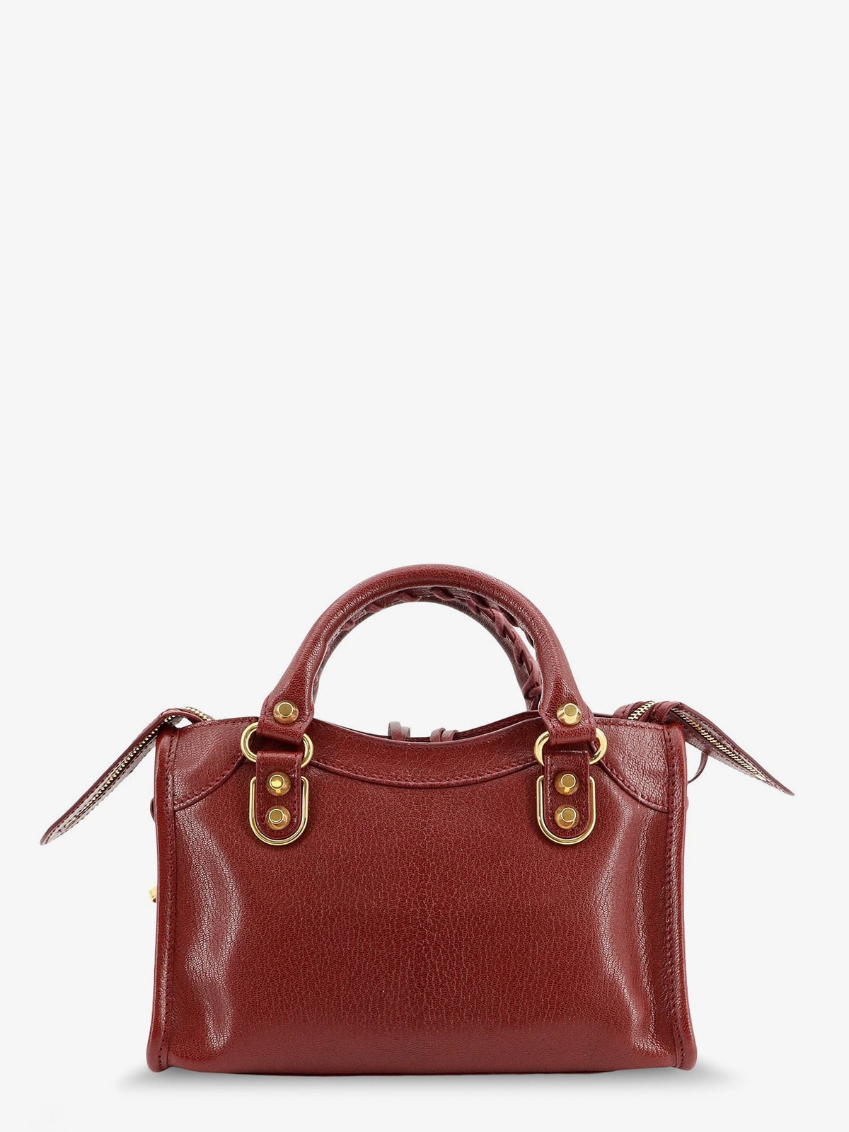 Balenciaga Women's Le City Uptown Mini Leather Handbag Ruby
