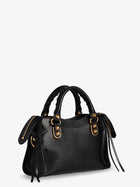 Balenciaga Women's Le City Uptown Mini Leather Handbag Black, view 2