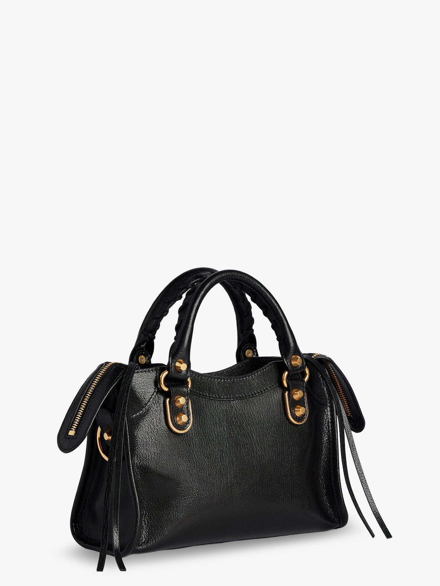 Balenciaga Women's Le City Uptown Mini Leather Handbag Black