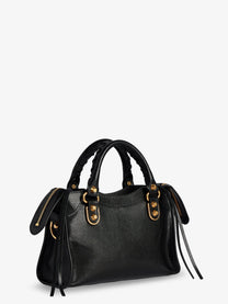 Balenciaga Women's Le City Uptown Mini Leather Handbag Black