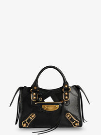 Balenciaga Women's Le City Uptown Mini Leather Handbag Black